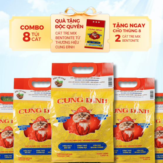Combo Thùng 8 túi LaPetDay Tre mix Đất Sét
