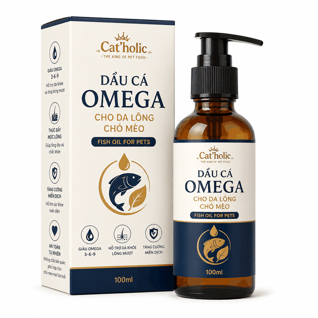 Dầu cá Omega 3-6-9 dưỡng da lông